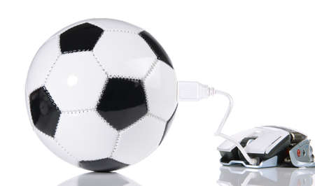 eSport Concept - Soccer Ball with USBの写真素材