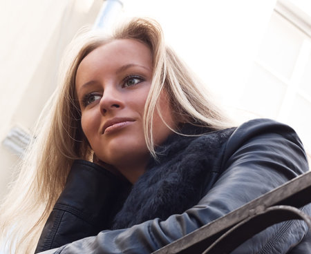 Beautiful young girlの写真素材