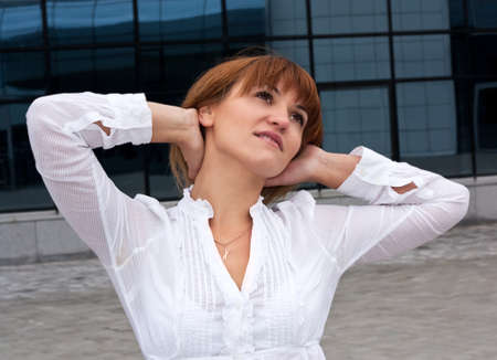 Pretty business ladyの写真素材