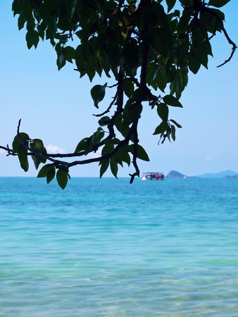 Beautiful sea view in Ko Kham island, Sattahip, Chon Buri, Thailandの写真素材