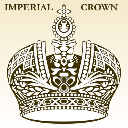 imperial crown white royal vectorのイラスト素材