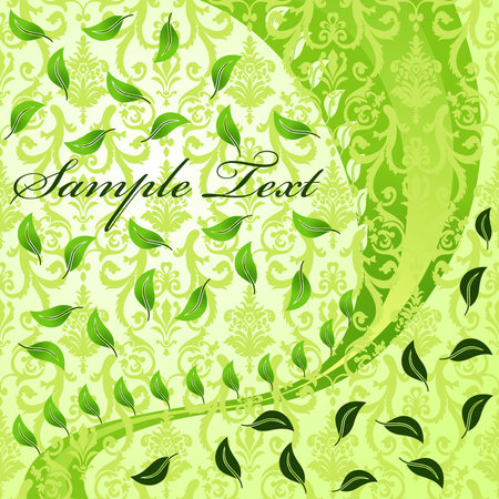 Vegetative abstract background modern. Vector illustrationのイラスト素材