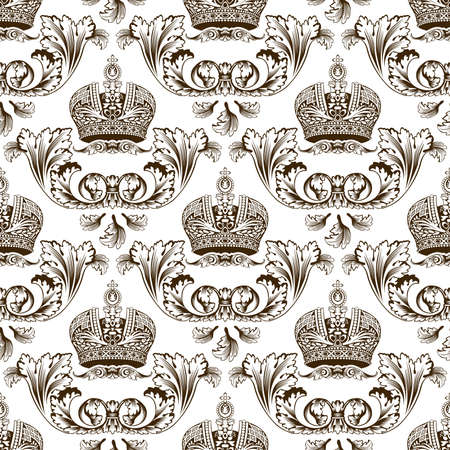 New seamless decor imperial. Vector illustrationのイラスト素材