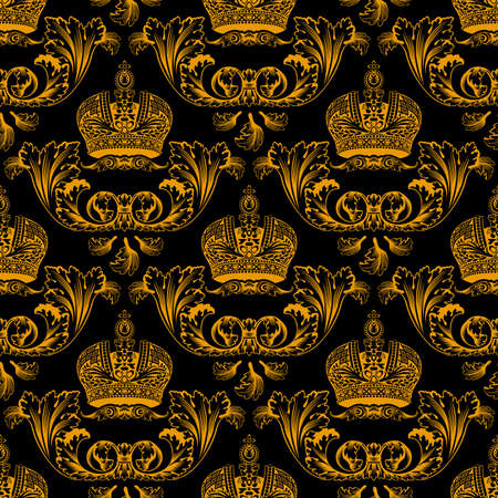 New seamless decor gold. Vector illustrationのイラスト素材