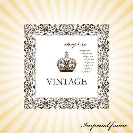 Imperial Framework with beams. Vector illustrationのイラスト素材