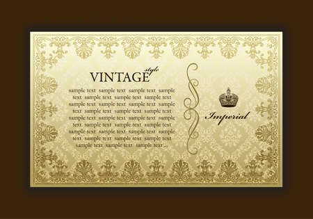 Imperial ornament old framework decorative vintage - abstract backgroundのイラスト素材