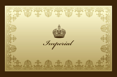 new Imperial ornament old flower decorative vintage - abstract backgroundのイラスト素材