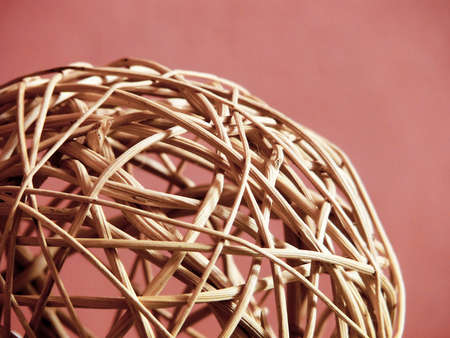 christmas straw ballの写真素材