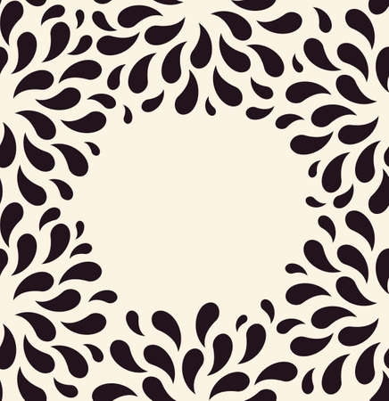 Vector seamless pattern. Floral vintage backgrounds drops blank foliage plantsのイラスト素材