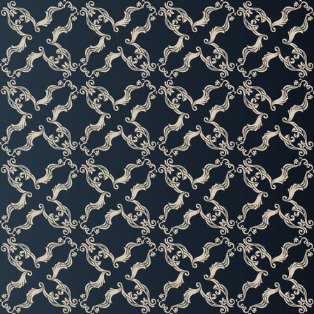 illustration of seamless floral background in vintage styleのイラスト素材