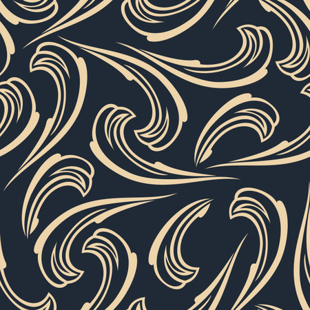 Abstract seamless background vintage. Vector pattern gold silkのイラスト素材