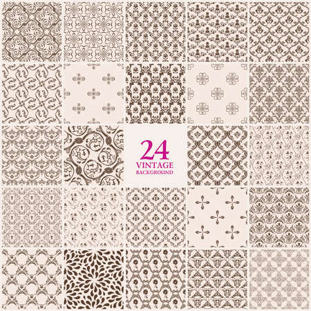 Vector Vintage background. Seamless pattern ornament and decoration designのイラスト素材