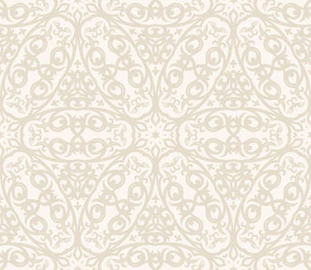 Seamless background in Arabic style. Gold, black, blue wallpaper with patterns for design. Traditional oriental decorのイラスト素材