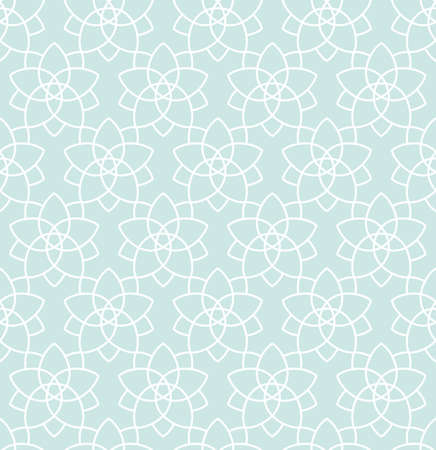 Seamless background in Arabic style. Gold, black, blue wallpaper with patterns for design. Traditional oriental decorのイラスト素材