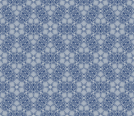 Illustration of seamless floral background in vintage style. Wallpaper with abstract patterns in the...