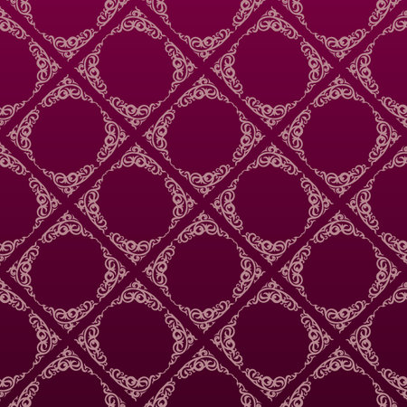 Seamless background in Arabic style. Gold, black, blue wallpaper with patterns for design. Traditional oriental decorのイラスト素材