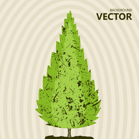 Abstract color tree background. Vector illustrationのイラスト素材