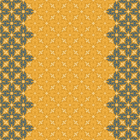 Vector islam pattern border. Seamless arabic ornament. Vintage oriental border design in Victorian...