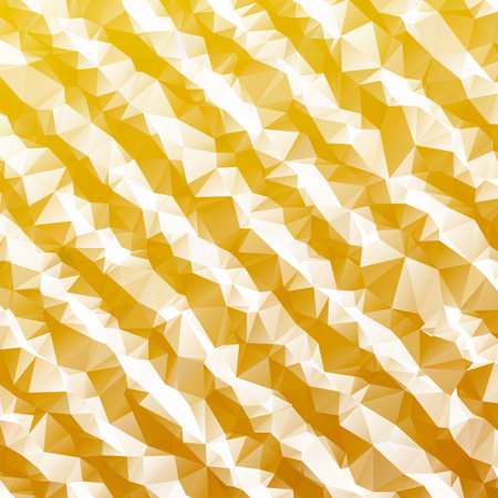 Vector abstract polygon background. High quality design element. Gold diagonal lines pattern. Gold backgroundのイラスト素材