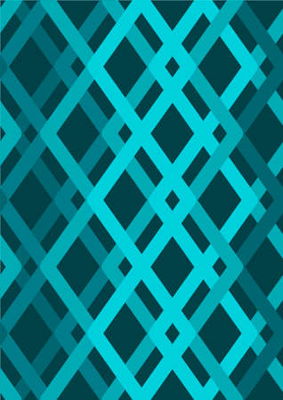 Vector seamless pattern. Blue Modern stylish texture. Repeating geometric tiles with smooth rhombusesのイラスト素材