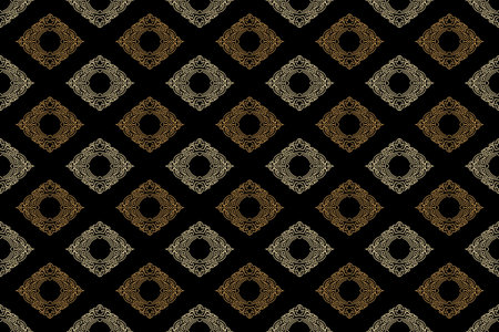 Vector seamless pattern with art ornament for design