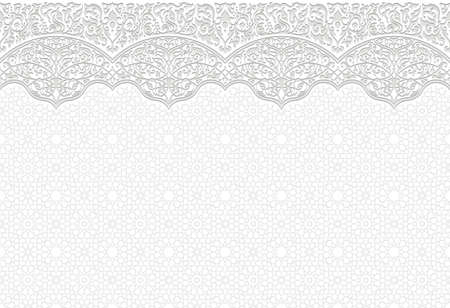 Calligraphic islam Ornament Frame Lines. Restaurant menu. Luxury vintage ornate greeting card with typographic design.のイラスト素材