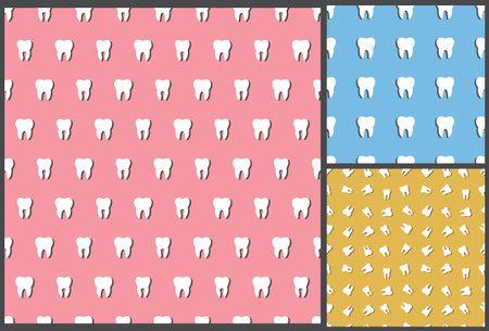 dental tooth pattern, seamless pattern,  dental pattern, tooth pattern, dentist pattern, medical...