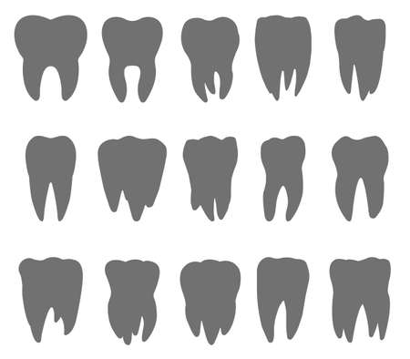 silhouette of the teeth, tooth icon, dental icons, teeth signs, teeth design, teeth flat, tooth vector, tooth illustration, tooth symbol, tooth logotype, tooth shapeのイラスト素材