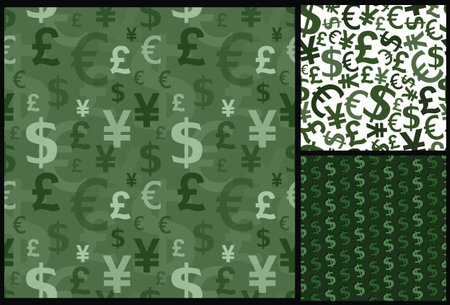 currency business pattern, money pattern, dollar pattern, tax pattern, financial pattern, dollar background, money background, currency background, bank patternのイラスト素材