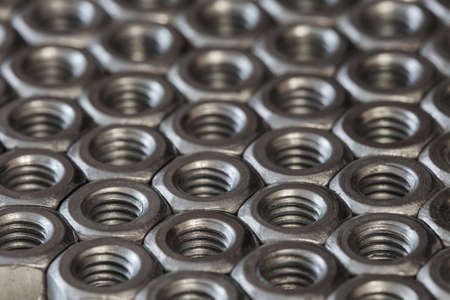 hex nut, metal nut, nut photo, iron nut, steel nut, industry nut, pile nut, nut background, metal hex nutの写真素材