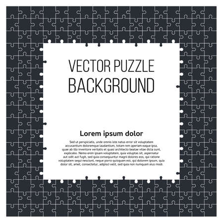 Puzzle frame background with jigsaw piecesのイラスト素材