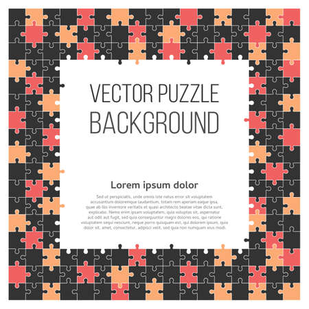 jigsaw puzzle frameのイラスト素材