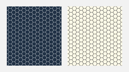 Abstract geometry hexagon seamless pattern, hexagonal net background