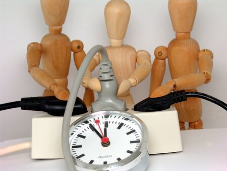 The idea is to save powerの写真素材