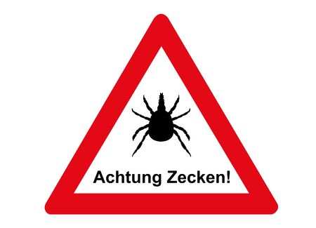 Attention tick, please do not enter!のイラスト素材