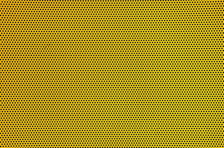 Yellow Steel mesh screen background and textureの写真素材