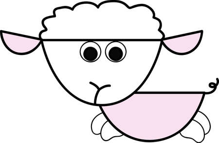 Cute lamb のイラスト素材