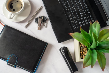 Creative Workspace Arrangement For Focused Remote Professional Tasks