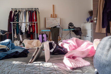 Capturing Hectic Morning Moments Within Lively Student Residence
