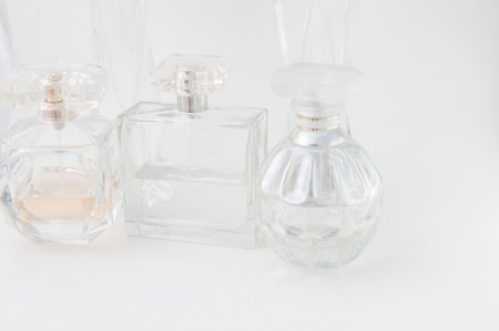 Perfume Bottles over white
