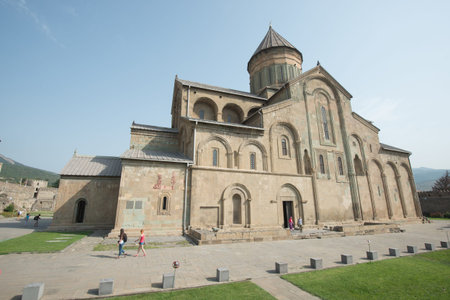 Svetitskhoveli Cathedral, a Georgian Orthodox cathedral in town of Mtskheta, Georgia.