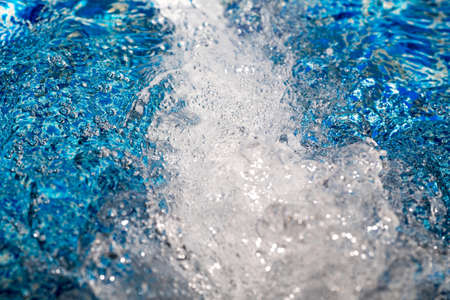 abstract water with bubblesの写真素材