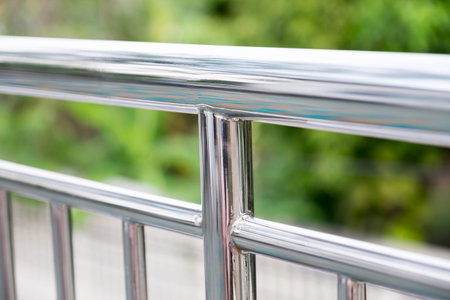 Metal fence detail. Abstract concept