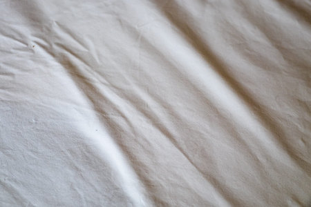 White Wrinkled Fabric Texture for back ground