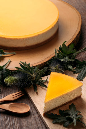 Homemade New York cheesecakeの写真素材