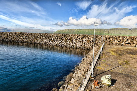 Marina and ferry harbourの写真素材