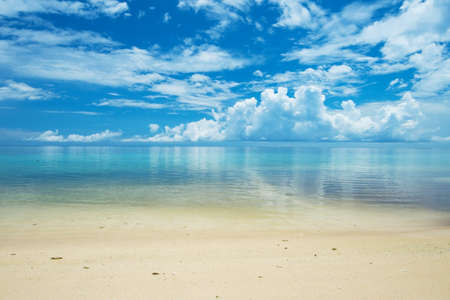 Calm ARAGUSUKU Beach, Okinawa Prefecture Japanの写真素材