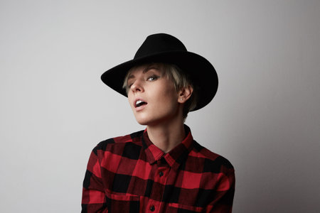 Fabulous Woman studio portrait. Fashion, glamour and emotions concept.