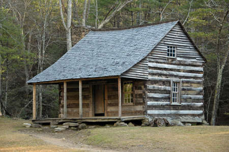 Cades Cove - Carter Shields Cabinの写真素材
