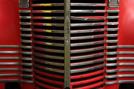 Front Grill of Old Truckの写真素材